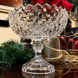 BLEIKRISTALL 24%LEAD CRYSTAL Beyer Apollo Series Compote MADE IN WEST GERMANY